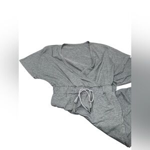 SHEIN Gray Short Sleeve‎ Pants Jumper
